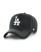 47 brand Памучна шапка с козирка MLB Los Angeles Dodgers в черно с изчистен дизайн B-CONDT12GWS-BK
