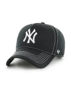 47 brand Памучна шапка с козирка MLB New York Yankees в черно с изчистен дизайн B-CONDT17GWS-BK
