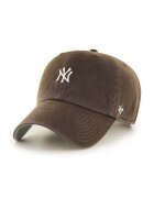 47 brand Памучна шапка с козирка MLB New York Yankees в кафяво с апликация B-BSRNR17GWS-BW
