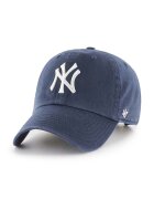 47 brand Памучна шапка с козирка MLB New York Yankees в тъмносиньо с апликация B-RGW17GWS-NY