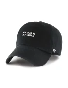 47 brand Памучна шапка с козирка Slogan Base Runner Icon в черно с изчистен дизайн XX-BSRIC1411GWS-BKC