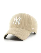 47 brand шапка с козирка от джинсова материя MLB New York Yankees бежова B-THCKM17EWS-KHA