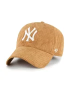 47 brand шапка с козирка от джинсова материя MLB New York Yankees кафява B-THCKC17EWS-QL