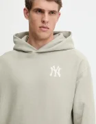 47 brand Суичър MLB New York Yankees мъжки в бежово с качулка с изчистен дизайн BB017PMGVUJ656847F5