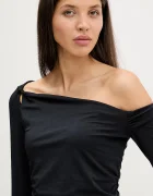 Abercrombie & Fitch Блуза с дълги ръкави дамска в черно KI139-5885-900