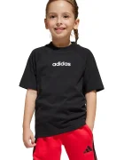 adidas Детска памучна тениска в черно с принт JC9753