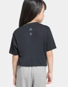 adidas Детска тениска в черно с принт KD6592
