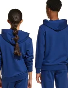 adidas Детски суичър в синьо с качулка с апликация JY0612