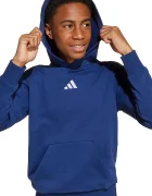 adidas Детски суичър в синьо с качулка с апликация JY0612