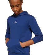 adidas Детски суичър в синьо с качулка с апликация JY0612