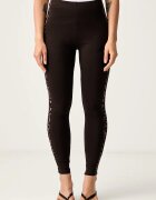 adidas клин дамски от памук с еластан Leopard Pack кафяв с висока талия KV9302