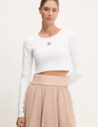 adidas Originals Блуза с дълги ръкави Essential в бяло JC9011