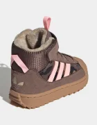 adidas Originals боти с връзки за деца SUPERSTAR WINTER TREK розови от кожа KH9795
