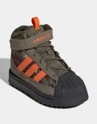adidas Originals боти с връзки за деца SUPERSTAR WINTER TREK зелени KH9794