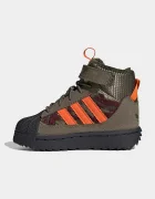 adidas Originals боти с връзки за деца SUPERSTAR WINTER TREK зелени KH9794