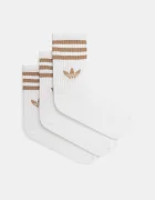 adidas Originals Чорапи 3-Stripes (3 чифта) в бяло JV7407