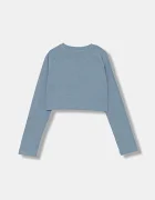 adidas Originals Детска блуза с дълги ръкави в синьо JW2599