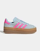 adidas Originals GAZELLE BOLD маратонки за деца от велур сини KI9837
