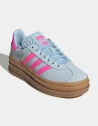 adidas Originals GAZELLE BOLD маратонки за деца от велур сини KI9837