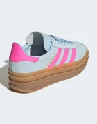 adidas Originals GAZELLE BOLD маратонки за деца от велур сини KI9837