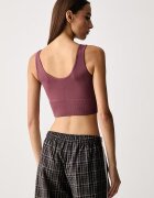 adidas Originals спортен сутиен Essentials Seamless розов KU9730