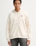 adidas Originals Суичър Essentials мъжки в бежово с качулка с изчистен дизайн JW0968