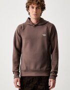 adidas Originals суичър с качулка мъжки Trefoil Essentials Spacer кафяв KX9090