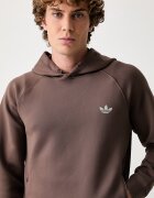 adidas Originals суичър с качулка мъжки Trefoil Essentials Spacer кафяв KX9090