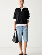 adidas Originals суичър с цип дамски с памук Beckenbauer черен KV9560
