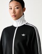 adidas Originals суичър с цип дамски с памук Beckenbauer черен KV9560