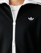 adidas Originals суичър с цип дамски с памук Beckenbauer черен KV9560