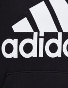 adidas Памучен суичър в черно с качулка с принт
