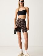 adidas Performance къс клин дамски Optime Essentials кафяв с висока талия KZ2519