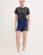 adidas Performance Къс панталон за трениране Pacer Workout в тъмносиньо с изчистен дизайн с висока талия KD7320