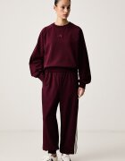 adidas спортен панталон дамски от памук бордо с висока талия KV9900