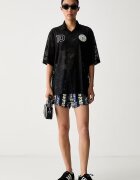adidas тениска дамска от дантела x Farm Rio черна KR0238