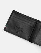 Aeronautica Militare Кожен портфейл мъжки в черно AM100