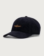 Aeronautica Militare шапка с козирка от джинсова материя тъмносиня HA1262UCT04388