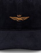 Aeronautica Militare шапка с козирка от джинсова материя тъмносиня HA1262UCT04388