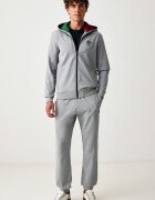 Aeronautica Militare спортен комплект анцуг мъжки от памук с еластан сив TF0108UF00674