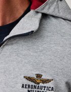 Aeronautica Militare спортен комплект анцуг мъжки от памук с еластан сив TF0108UF00674