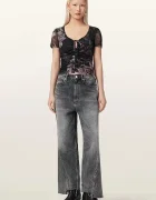 AllSaints блуза дамска GABBY черна на цветя W153JE