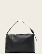 AllSaints чанта дамска от кожа ALBA черна W266XE