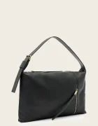 AllSaints чанта дамска от кожа ALBA черна W266XE