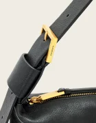 AllSaints чанта дамска от кожа ALBA черна W266XE