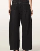 AllSaints дънки barrel дамски CARTER BUTTON JEAN кафяви W003EF