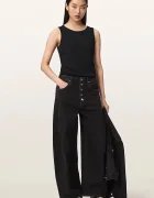 AllSaints дънки barrel дамски CARTER BUTTON JEAN кафяви W003EF