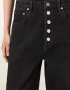 AllSaints дънки barrel дамски CARTER BUTTON JEAN кафяви W003EF