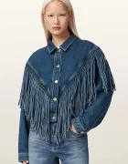 AllSaints дънково яке дамско от деним MARLENE тъмносиньо W069OE