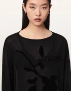 AllSaints домашна блуза дамска от модал ATHEA RITA TEE черна W051JF